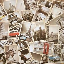 LOT 32 pcs Vintage Retro Old Travel Postcards Card Posters art deco Buildings picture