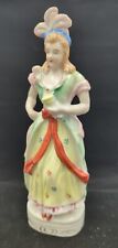 Vintage Porcelain Victorian Hand Painted Occupied Japan Lady Dressed For Picnic  picture