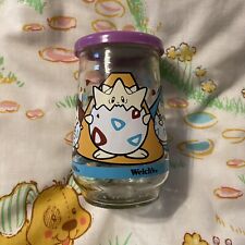 Vintage 1999 Welch’s Pokemon Togepi Glass Jelly Jar #9 WITH LID Nintendo picture
