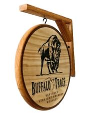 Buffalo Trace Pub Sign - Double sided 12 inch pub sign - includes wooden bracket picture
