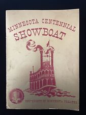 1958 Minnesota Centennial Showboat University Of Minnesota Theater Program picture