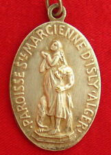 Vintage SAINT MARCIENNE D'ISLY ALGIERS French Religious Medal MARY JESUS Pendant picture