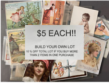 VICTORIAN TRADE CARD BUILD YOUR OWN LOT $5 EACH 10% OFF 2 0R MORE shipping $3 picture