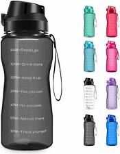Motivational Water Bottle BPA Free 2.2L/64oz  Jug with Straw and Time Tracker picture