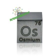 Osmium Metal 0 3/8in Standard Density Cube 99.95% for Collection with CoA picture