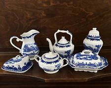 LOT OF 6 ITEMS FORMALITIES by BAUM BROS. BLUE SCENIC COLLECTION Miniature picture