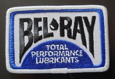 Vintage Bel Ray Lubricants Cloth Patch Badge Motorcycle Auto Racing Original picture
