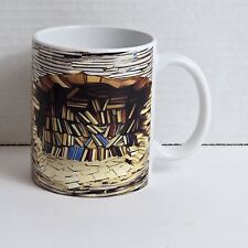 Coffee Mug 3D Library Bookshelves Scattered Books Bookshelf Librarian Bookworm picture