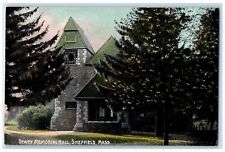 c1910's Dewey Memorial Hall Building Sheffield Massachusetts MA Antique Postcard picture