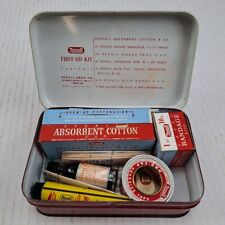 Vintage Rexall First-Aid Kit w/ Supplies Medical Collectible Decor Advertising picture