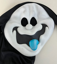 RARE Vintage Easter Unlimited Blue Tongue GhostFace Halloween Scream Mask Ghost picture