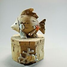 Fish Trinket Box With Lid TROPICAL FISH Coral Shell Fish Resin EUC picture
