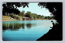 Wheeling WV-West Virginia, Oglebay Park, Schenk Lake, Antique Vintage Postcard picture
