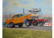 Drag Racing action prints..'63 Nova gasser at Fremont raceway... picture