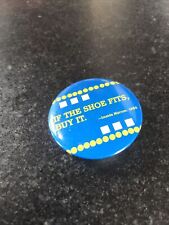 If The Shoe Fits, Buy It - Imelda Marcos 1985 Blue Pin - Philippines First Lady picture