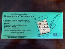 Abraham Lincoln’s Emancipation Proclamation Parchment Replica  picture
