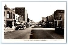 c1950's Main Street Cafe JC Penny Dentist View Chanute KS RPPC Photo Postcard picture