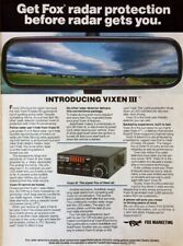 1987 Fox Vixen III Radar Detector Original Magazine Advertisement picture