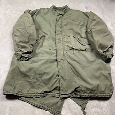 Vintage 60s Vietnam M-65 Arctic Liner Fishtail Parka Jacket M OD Green Army 70s picture