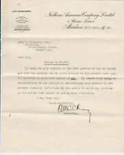 Northern Assurance Co. Ltd Aberdeen1915 Re Advance on Life Policy Letter Rf34196 picture