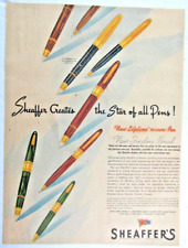 Vintage 1945 Scheaffer Lifetime Triumph Pen Newspaper Print Ad picture