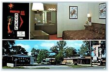 c1950's Paradise Inn Hotel Effingham Illinois IL Dual View Vintage Postcard picture