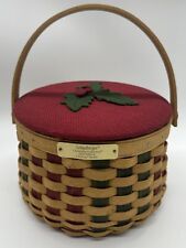 Longaberger Christmas Collection 2003 Edition Caroling Basket with lid cover picture
