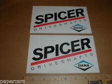 Spicer Driveshaft Dana Nascar automotive drag racing decal sticker lot New NOS picture