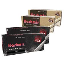 Kashmir Cigarette Tubes Bundle of Organic & Onyx Pre-Rolled Tubes 200/Pack: 4 Ct picture