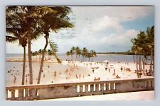 Miami FL-Florida, Dade County Park's Matheson Hammock's, Vintage c1958 Postcard picture