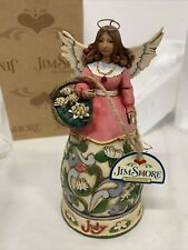 Jim Shore Heartwood Creek “July Angel” Figurine 4012556 Ruby, Water Lily 2008 picture