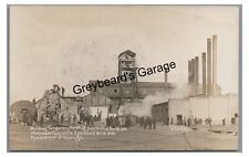 RPPC Temporary Hoisting CHERRY MINE DISASTER IL Illinois Real Photo Postcard picture