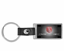 dodge Challenger Car Chrome Leather key ring  Key Chain Fob Luxury cars picture