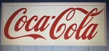 TWO New Coca-Cola Coke Logo Decal Sticker Die-Cut Vinyl Coca Cola 6”x 2” RED picture