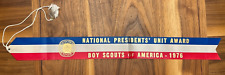Vintage 1976 National President's Award Ribbon Manpower Boypower Boy Scouts BSA picture