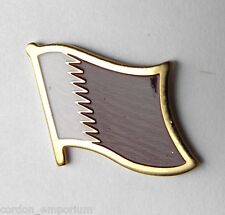 QATAR NATIONAL COUNTRY WORLD FLAG LAPEL PIN BADGE 1 INCH picture