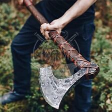 SHINY CRAFTS-Axes Handmade Viking Axe Hatchet Norse Axe- 40 Long Two-Handed picture