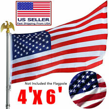 4'x 6' FT U.S. US American Flag Polyester Stars USA Flag Brass Grommets US Flag picture