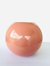 One Of A Kind Jenkins Large Peach Polished Vase 11” Tall 20”circumference (RARE) picture