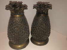 Pineapple Bookends (Heavy Bronze Resin) Excellent condition picture