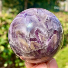 306G  Top Natural Dream Amethyst Sphere Polished Quartz Crystal Ball Healing picture