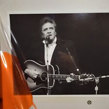 Vintage Johnny Cash 8 x 10 Black And White Photo Press Release Photograph  picture