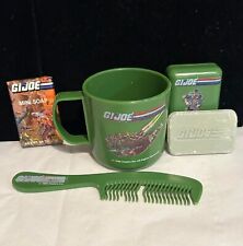 Vintage GI Joe Bathroom Accessories Cup Comb Soap 1986 HONG KONG Hasbro picture