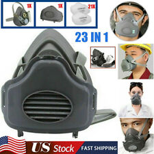 23 in1 Kit Safety Gas Mask Respirator Half Face Protect Painting Spray Facepiece picture