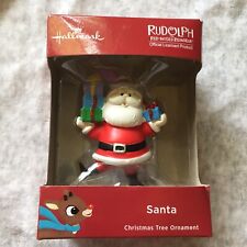 Hallmark Santa w/ Presents Rudolph The Red-Nosed Reineer Holiday Ornament New picture
