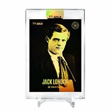 JACK LONDON Card 2023 GleeBeeCo 1903 Holographic #JC19 Rare *GOLD* Encased 1/1 picture