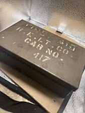 US ARMY? Military? FIRST AID KIT METAL BOX MEDICAL DEPARTMENT W/ CONTENTS picture