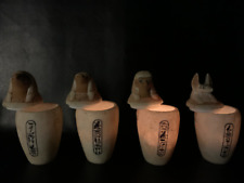Huge set of CANOPIC Jars made from ancient Egyptian alabaster stone picture