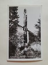 RPPC Wrangell Alaska Large Indian Kicksetti Totem Picture Postcard  picture
