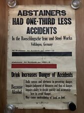 Two Posters Alcohol Prohibition Anti Saloon League Scientific Temperance 1914 picture